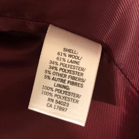 Maroon Banana Republic Coat - Picture 4 of 4